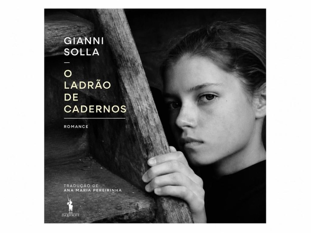 capa do livro O Ladrão de Cadernos, de Gianni Solla (D. Quixote, 2025)